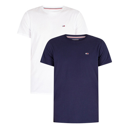 Tommy Hilfiger Ανδρική κοντομάνικη μπλούζα Slim Jersey T-Shirt 2 Pack